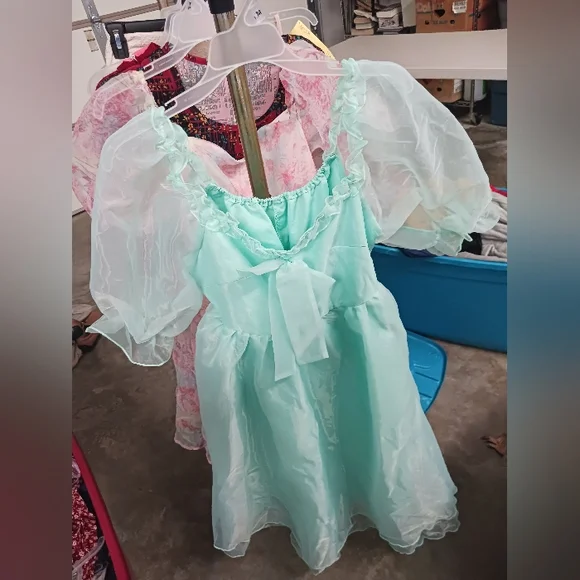 green emerald velvet dress Flutter Fairy Dress Lilac / 2XL main image 1